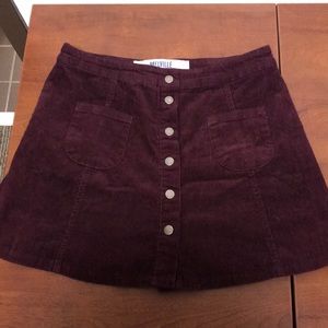 Brandy Melville maroon skirt